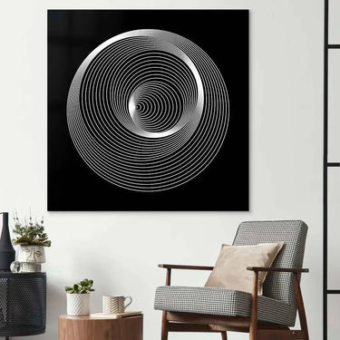 Abstract Repeating Circles Glass Wall Art - DIY - CreoGlass®