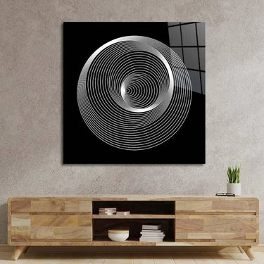 Abstract Repeating Circles Glass Wall Art - DIY - CreoGlass®