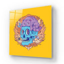 Abstract Skull Cat Glass Wall Art - DIY - CreoGlass®
