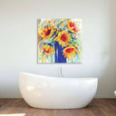 Abstract Sunflowers Glass Wall Art - DIY - CreoGlass®