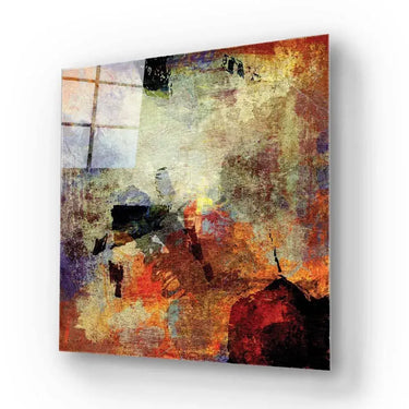 Abstract Volcanic Colours Glass Wall Art - DIY - CreoGlass®