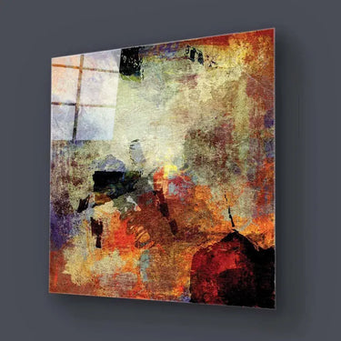 Abstract Volcanic Colours Glass Wall Art - DIY - CreoGlass®