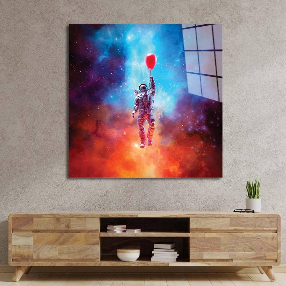 Astronaunt Glass Wall Art - DIY - CreoGlass®