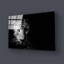 Black and White Leopard Glass Wall Art - DIY - CreoGlass®