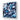Blue and White Abstract Drops Glass Wall Art - DIY - CreoGlass®
