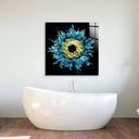 Blue Iris Glass Wall Art - DIY - CreoGlass®