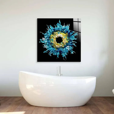 Blue Iris Glass Wall Art - DIY - CreoGlass®