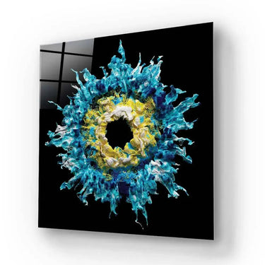 Blue Iris Glass Wall Art - DIY - CreoGlass®