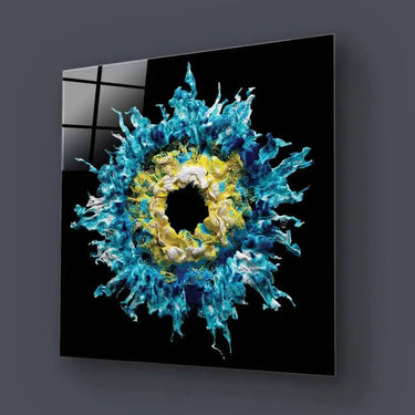 Blue Iris Glass Wall Art - DIY - CreoGlass®