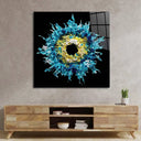 Blue Iris Glass Wall Art - DIY - CreoGlass®