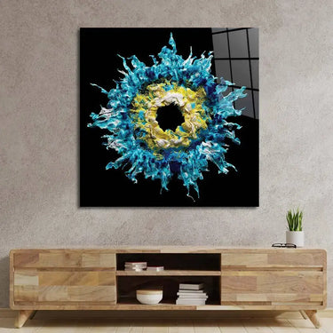 Blue Iris Glass Wall Art - DIY - CreoGlass®