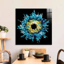 Blue Iris Glass Wall Art - DIY - CreoGlass®