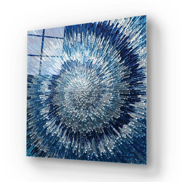 Blue Spiral Glass Wall Art - DIY - CreoGlass®