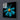 Cerulean Daisy Glass Wall Art - Square Sizes - DIY - CreoGlass®