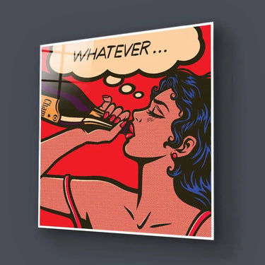 Champagne Retro Glass Wall Art - DIY - CreoGlass®