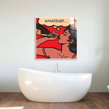 Champagne Retro Glass Wall Art - DIY - CreoGlass®