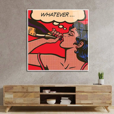 Champagne Retro Glass Wall Art - DIY - CreoGlass®