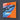 Vibrant shark art on decorative glass panel, bold blue and orange design for modern interiors