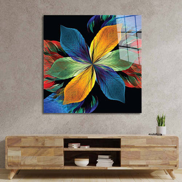 Colourful Petals Glass Wall Art - DIY - CreoGlass®