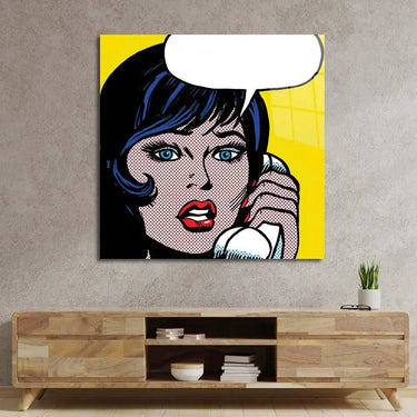 Distress Call 2 Retro Glass Wall Art - DIY - CreoGlass®