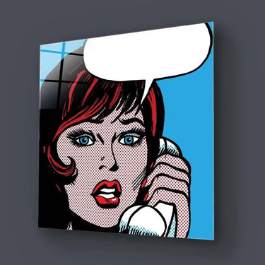 Distress Call Retro Glass Wall Art - DIY - CreoGlass®