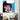 Pop art canvas print of woman on phone, bold colors, modern wall decor for living room