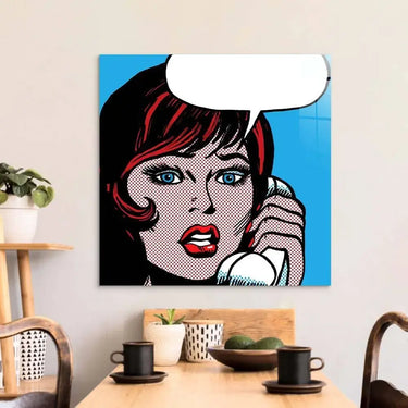 Distress Call Retro Glass Wall Art - DIY - CreoGlass®