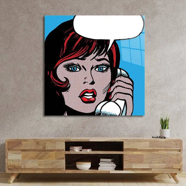 Distress Call Retro Glass Wall Art - DIY - CreoGlass®