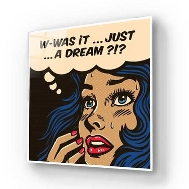 Dream Retro Girl Glass Wall Art - DIY - CreoGlass®