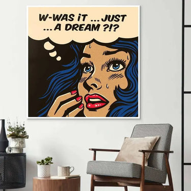 Dream Retro Girl Glass Wall Art - DIY - CreoGlass®