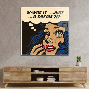 Dream Retro Girl Glass Wall Art - DIY - CreoGlass®