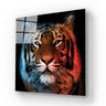 Fire and Ice Tiger Glass Wall Art - DIY - CreoGlass®