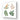 Decorative glass panel with botanical leaf designs in green, orange, and black patterns