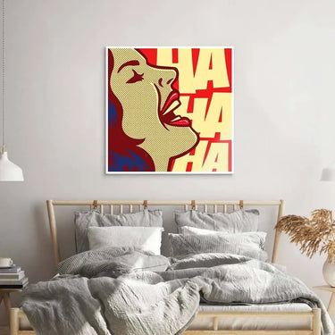 Ha Ha Ha Retro Glass Wall Art - DIY - CreoGlass®