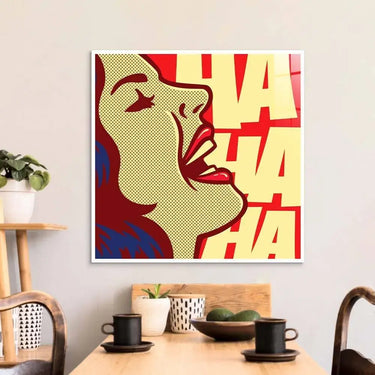 Ha Ha Ha Retro Glass Wall Art - DIY - CreoGlass®