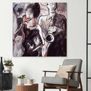 Jazz Band with Dancers Glass Wall Art - DIY - CreoGlass®