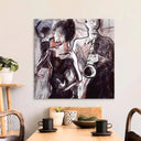 Jazz Band with Dancers Glass Wall Art - DIY - CreoGlass®