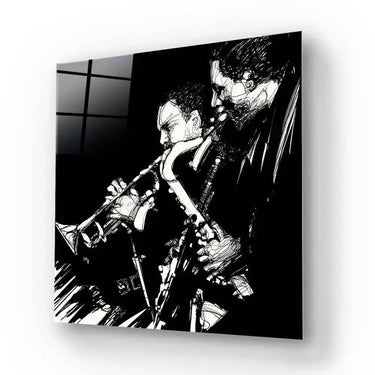 Jazz Brass Band Glass Wall Art - DIY - CreoGlass®