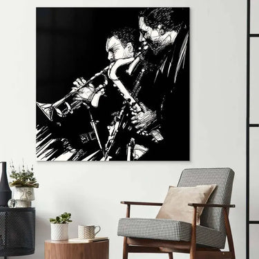Jazz Brass Band Glass Wall Art - DIY - CreoGlass®