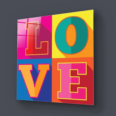 L-O-V-E Glass Wall Art - DIY - CreoGlass®