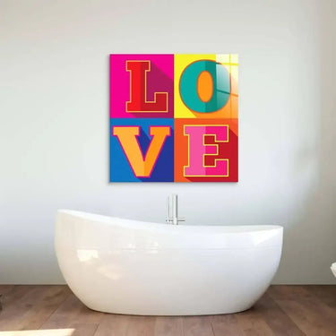 L-O-V-E Glass Wall Art - DIY - CreoGlass®