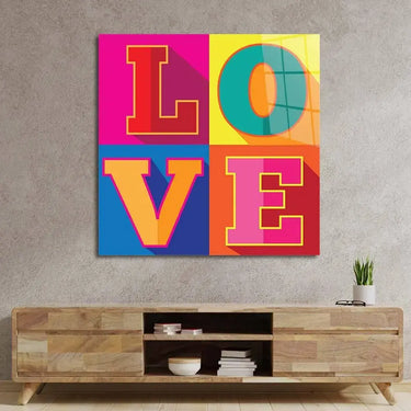 L-O-V-E Glass Wall Art - DIY - CreoGlass®