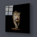 Leopard in Spotlight Glass Wall Art - DIY - CreoGlass®