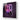LED backlit glass art featuring neon cube and classical statue for modern interior decor