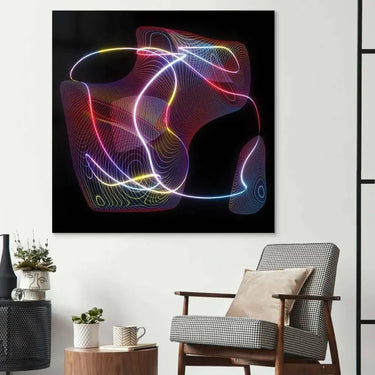 Neon Thread Glass Wall Art - DIY - CreoGlass®