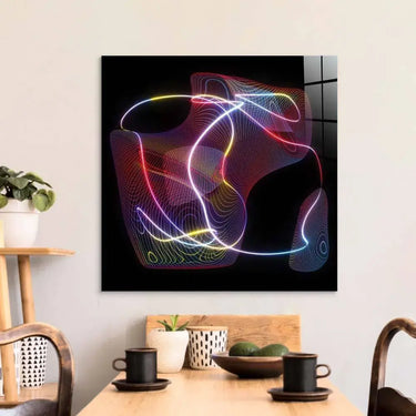 Neon Thread Glass Wall Art - DIY - CreoGlass®