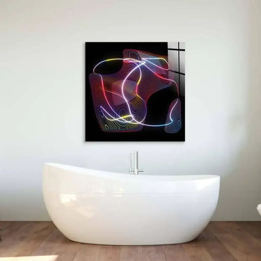 Neon Thread Glass Wall Art - DIY - CreoGlass®