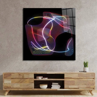 Neon Thread Glass Wall Art - DIY - CreoGlass®