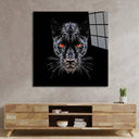 Orange Eyes Panther Glass Wall Art - DIY - CreoGlass®