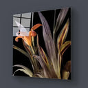 Orange Lily Glass Wall Art - Square Sizes - DIY - CreoGlass®